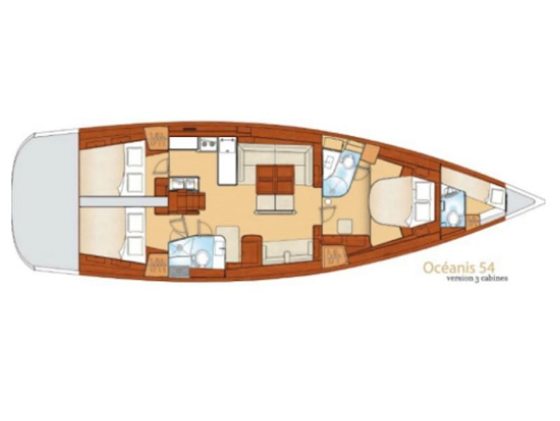 Book yachts online - sailboat - Oceanis 54 - Thidawaree - rent