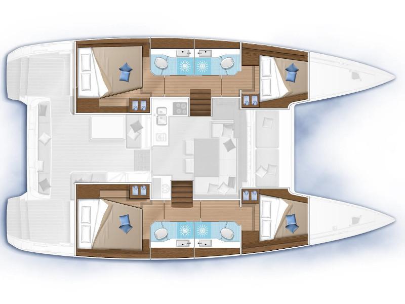 Book yachts online - catamaran - Lagoon 40 - Papi - rent