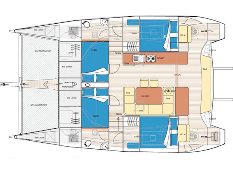 Book yachts online - catamaran - Island Spirit 380 - Island Breeze - rent