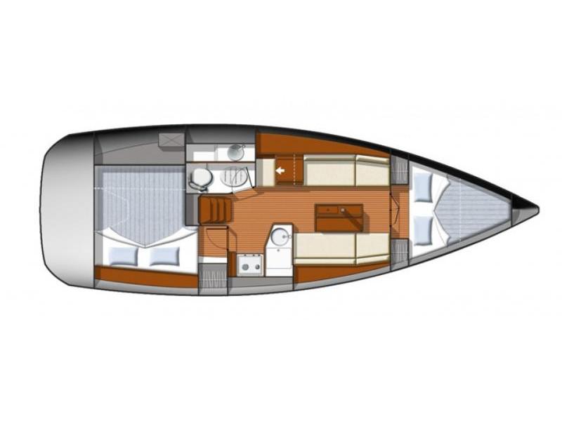 Book yachts online - sailboat - Sun Odyssey 33i - min elli - rent