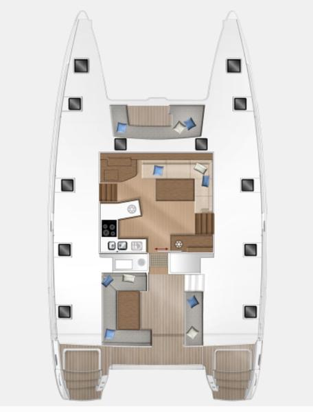 Book yachts online - catamaran - Lagoon 450 Sport - twin elli - rent