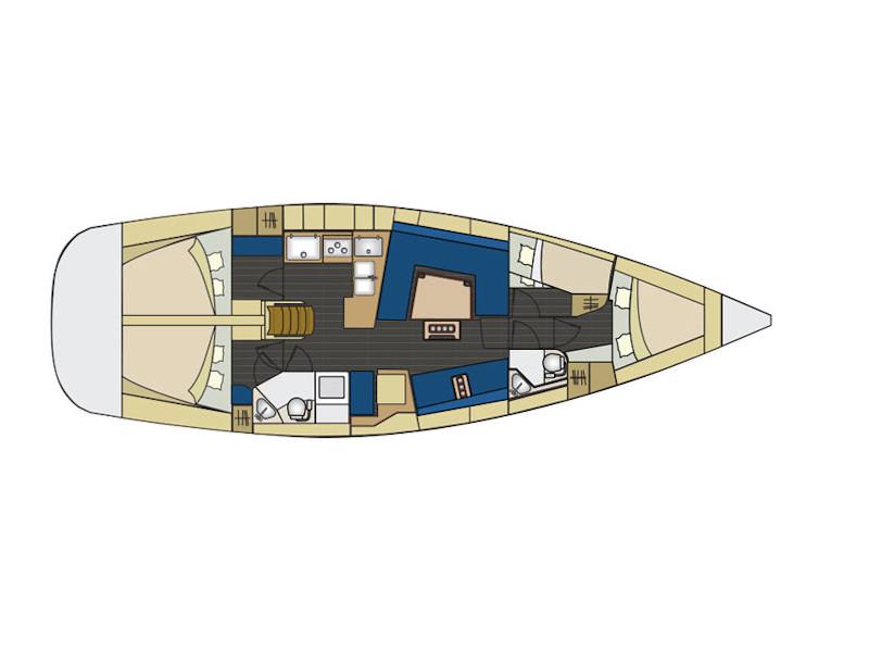 Book yachts online - sailboat - Elan 444 Impression - MARIJANA 48 - rent