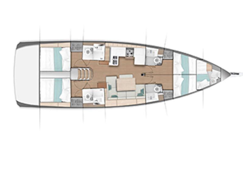 Book yachts online - sailboat - Sun Odyssey 490 - FL2 - rent