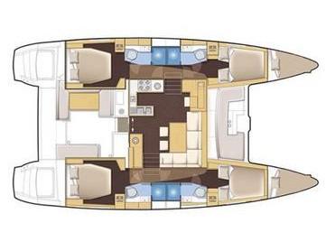 Book yachts online - catamaran - Lagoon 450 - Poker Face  - (A/C - Generator - Refit 2020) - rent