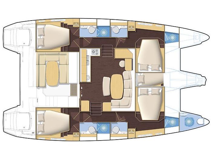 Book yachts online - catamaran - Lagoon 420 - LeVent - rent