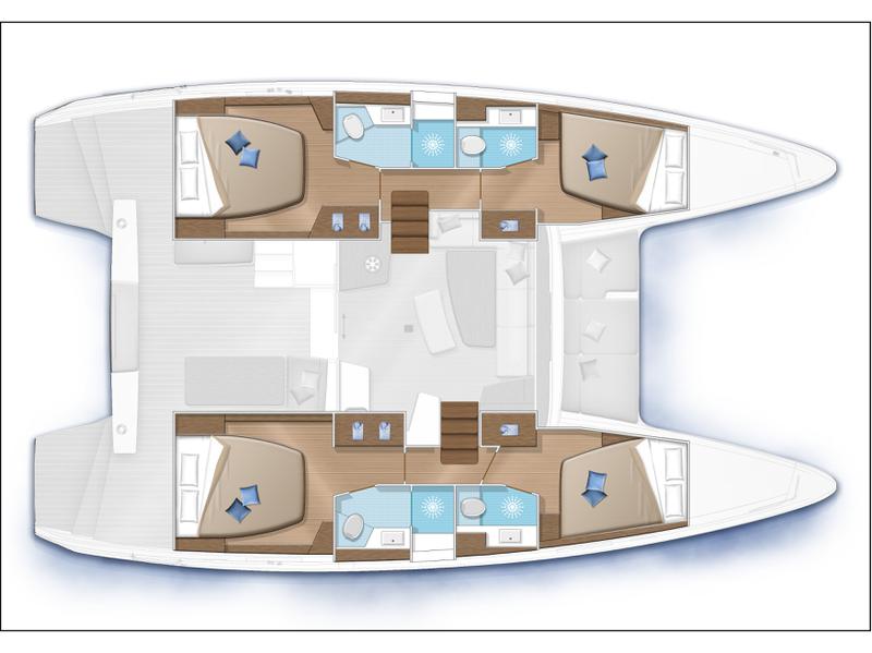 Book yachts online - catamaran - Lagoon 42 (Gen+A/C+WM) - Nacatuli - Premium line - rent