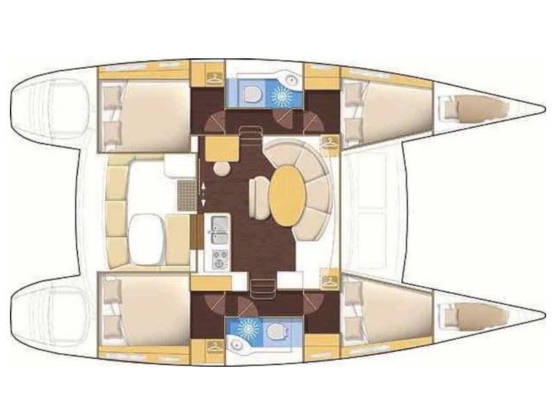 Book yachts online - catamaran - Lagoon 380 S2 - Malvasia - Comfort line - rent