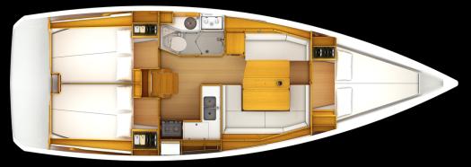 Book yachts online - sailboat - JEANNEAU SO 379 - BLUE VELVET 6a BI-3-5-14 - rent