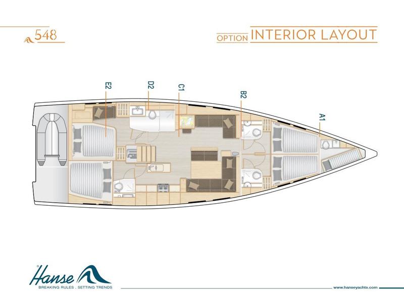 Book yachts online - sailboat - Hanse 548 AC &amp; GEN - JOY - rent