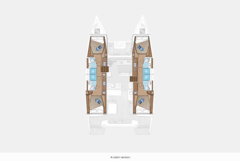 Book yachts online - catamaran - Lagoon 46 A/C &amp; GEN &amp; WM - PEGASUS - rent