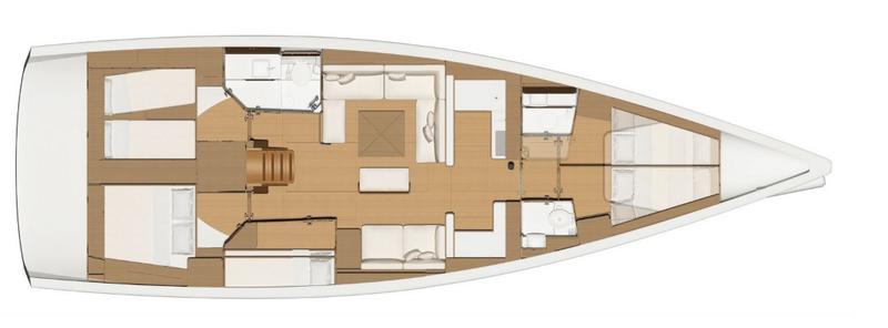 Book yachts online - sailboat - Dufour 520 GL - Greenleaf - rent