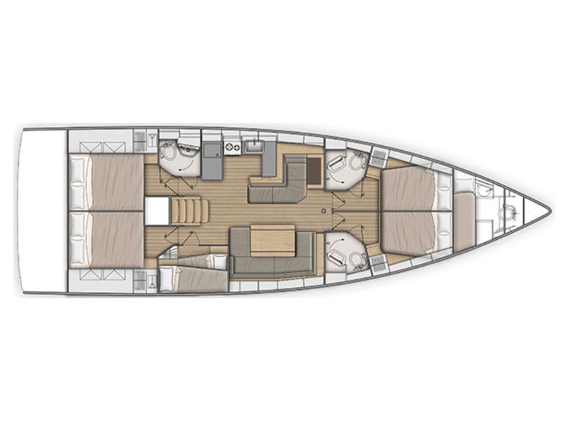 Book yachts online - sailboat - Oceanis 51.1 LUX (GEN,AC,WATERMAKER) - Princess Oceana - rent