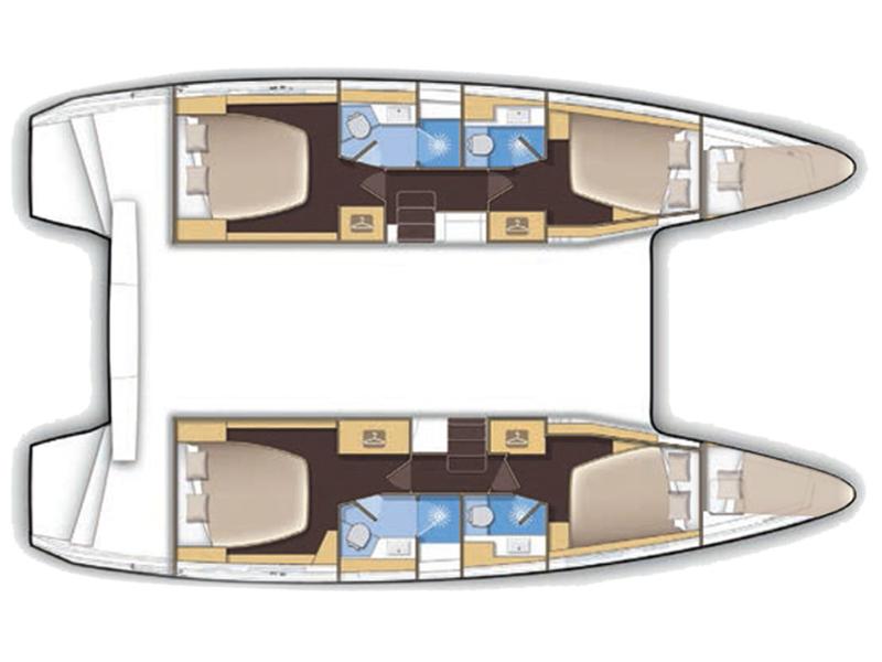 Book yachts online - catamaran - Lagoon 42(GEN,AC,WATERMAKER) - Princess Cinderella - rent