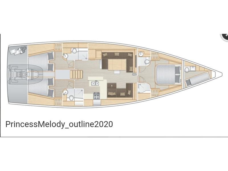 Book yachts online - sailboat - Hanse 588 LUX (GEN,AC,WATERMAKER) - Princess Melody - rent