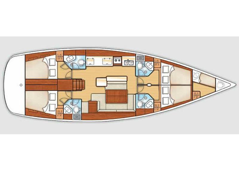 Book yachts online - sailboat - Oceanis 58 Exclusive - "Pegaso"- refit 2021 - rent