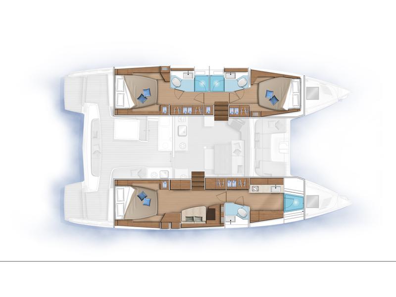 Book yachts online - catamaran - Lagoon 46 - Golden Promise  - rent