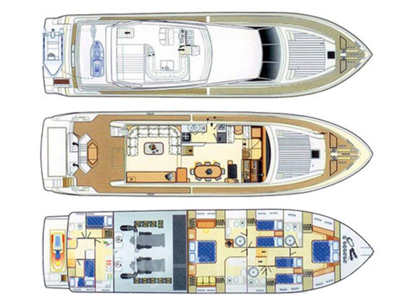 Book yachts online - motorboat - Azimut 80 - Seafree - rent