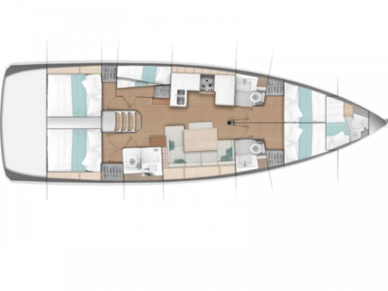 Book yachts online - sailboat - Sun Odyssey 490 - Dioniz - rent