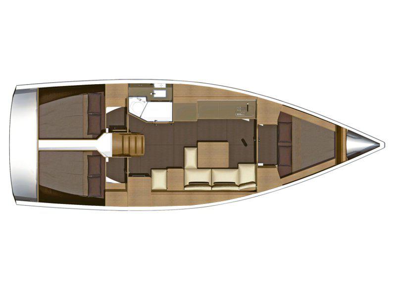 Book yachts online - sailboat - Dufour 382 GL - Mata - rent