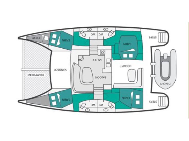 Book yachts online - catamaran - Orana 44 - Ciube (Watermaker, Solar Panels) - rent