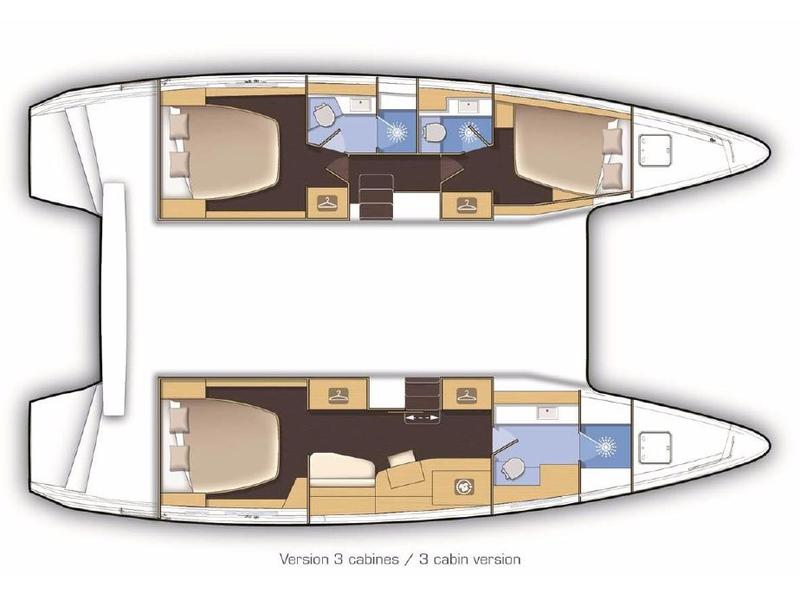 Book yachts online - catamaran - Lagoon 42 Version 3 Cabinas Full Equipe - Side - rent