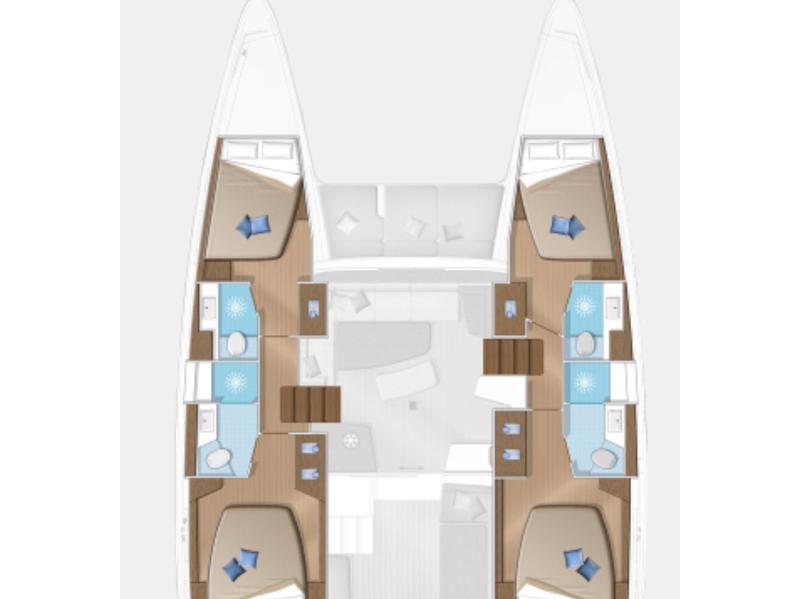 Book yachts online - catamaran - Lagoon 42 - Sea Wolf - rent