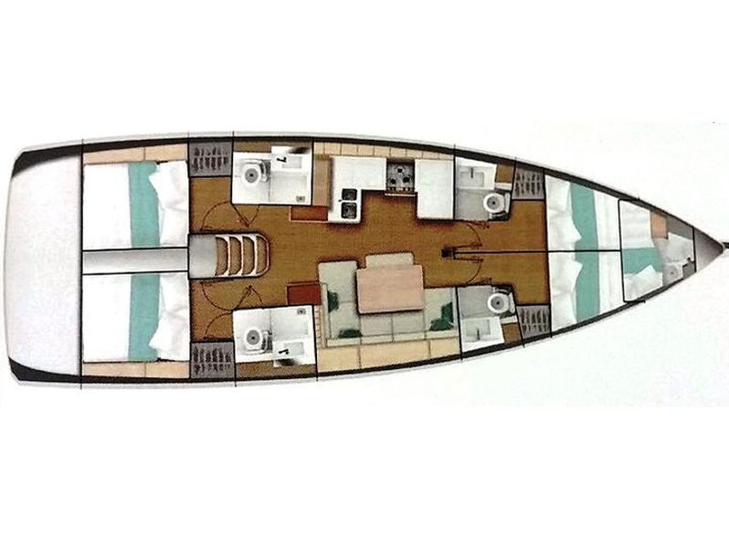 Book yachts online - sailboat - Sun Odyssey 490 - SEA SAFARI - rent