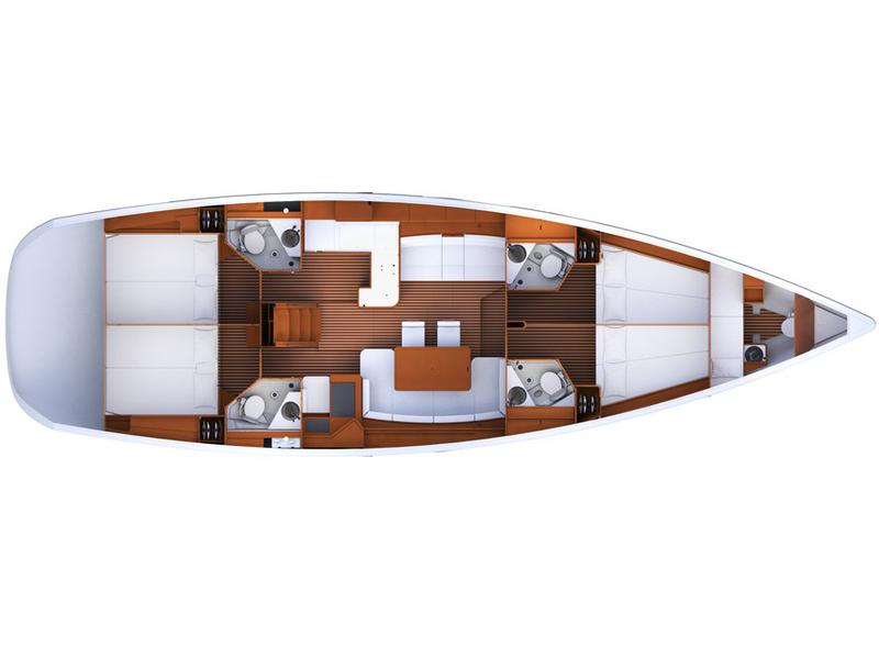 Book yachts online - sailboat - Jeanneau 53 (5 cabs) - PEARL - rent