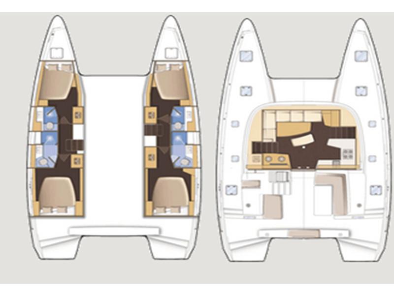 Book yachts online - catamaran - Lagoon 42 - GINGER 1  - rent