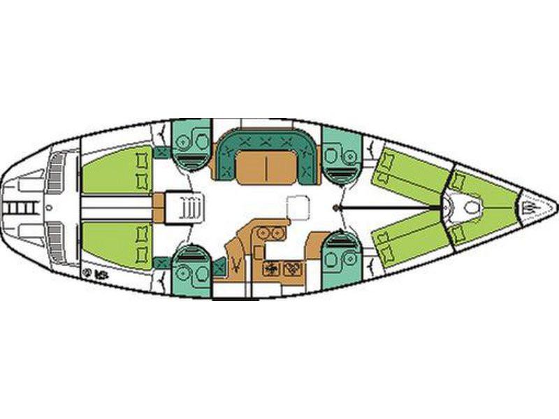Book yachts online - sailboat - Sun Odyssey 51 - Quint II (renewed 2017) - rent