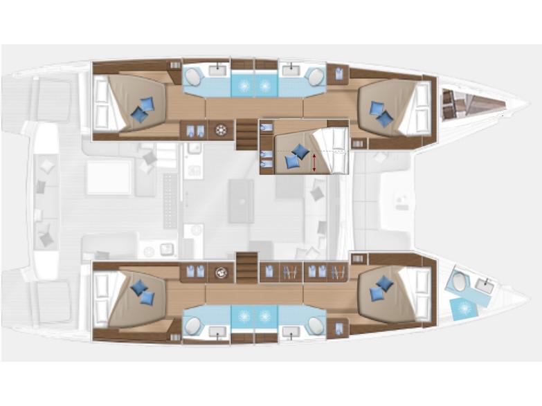 Book yachts online - catamaran - Lagoon 50 - Clara - rent