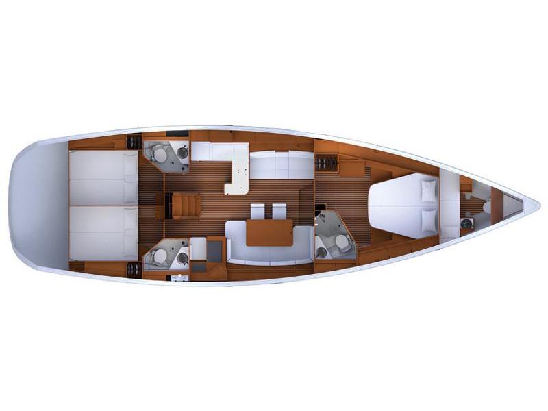 Book yachts online - sailboat - Jeanneau 53 - Pherusa II - rent