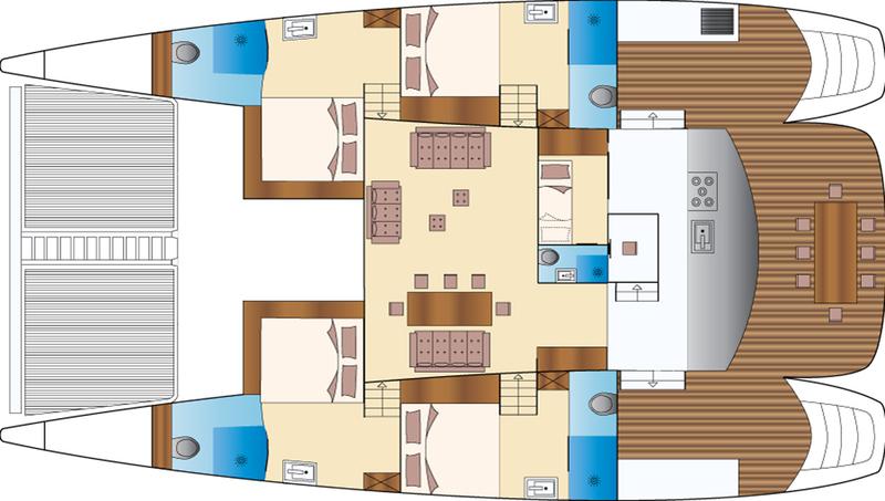 Book yachts online - catamaran - Caribe 69 - Mystique - rent