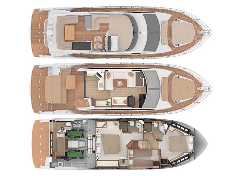 Book yachts online - motorboat - Absolute 50 Fly - Moj Mir - rent