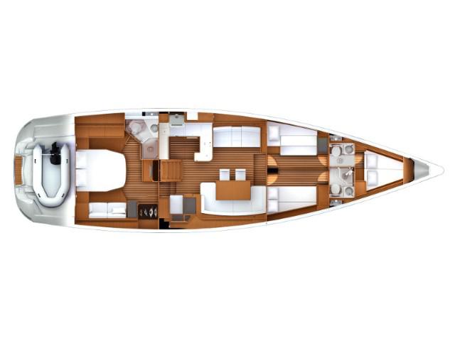 Book yachts online - sailboat - Jeanneau 57 - Anna (A/C &amp; Generator) - rent