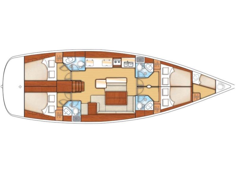 Book yachts online - sailboat - Oceanis 50 Family- 4+1 cab. - Vittoria - rent