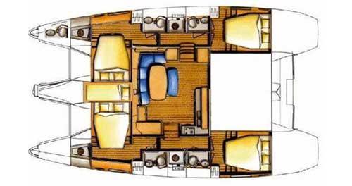 Book yachts online - catamaran - Lagoon 421 - Chirouble - rent