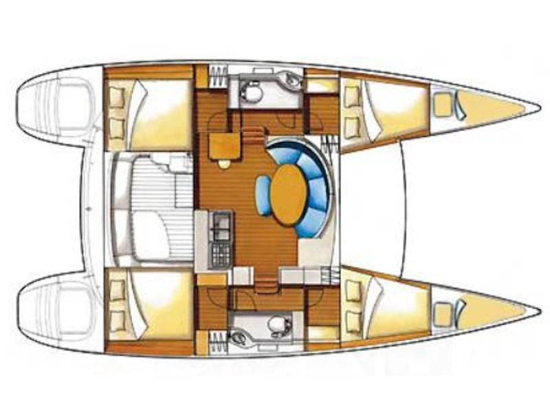 Book yachts online - catamaran - Lagoon 380 - Ploto - rent