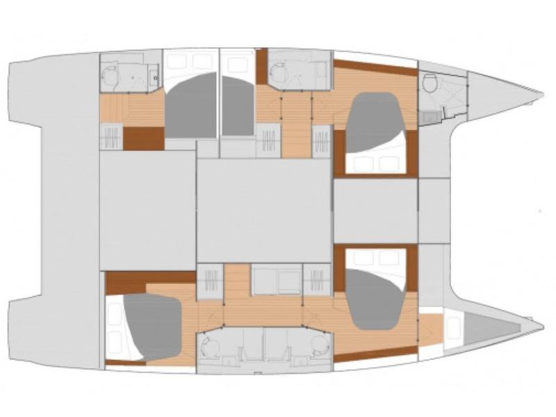 Book yachts online - catamaran - Fountaine Pajot Saona 47 - Saona (Ac in all cabins+Wm+Gen+Bbq) - rent