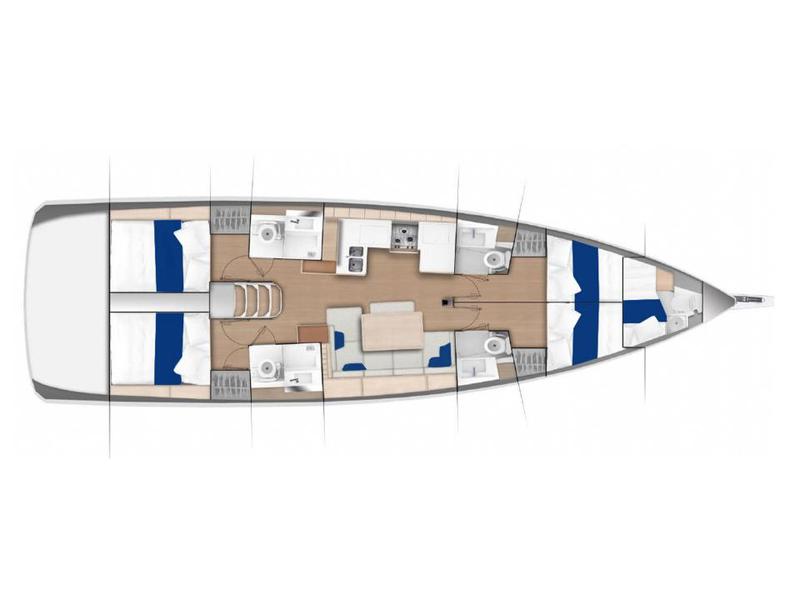 Book yachts online - sailboat - Sun Odyssey 490 - Aria - rent