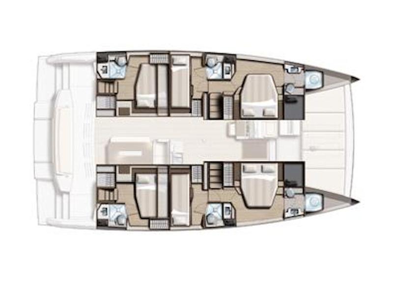 Book yachts online - catamaran - Bali 4.8 - KOS 48.1 - rent