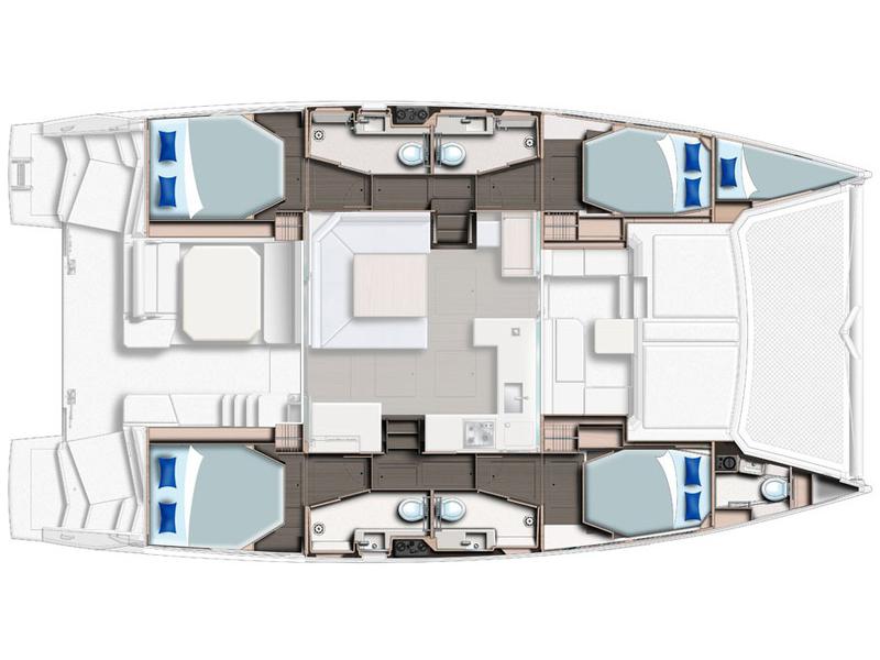 Book yachts online - catamaran - Leopard 44 - Boomer - rent
