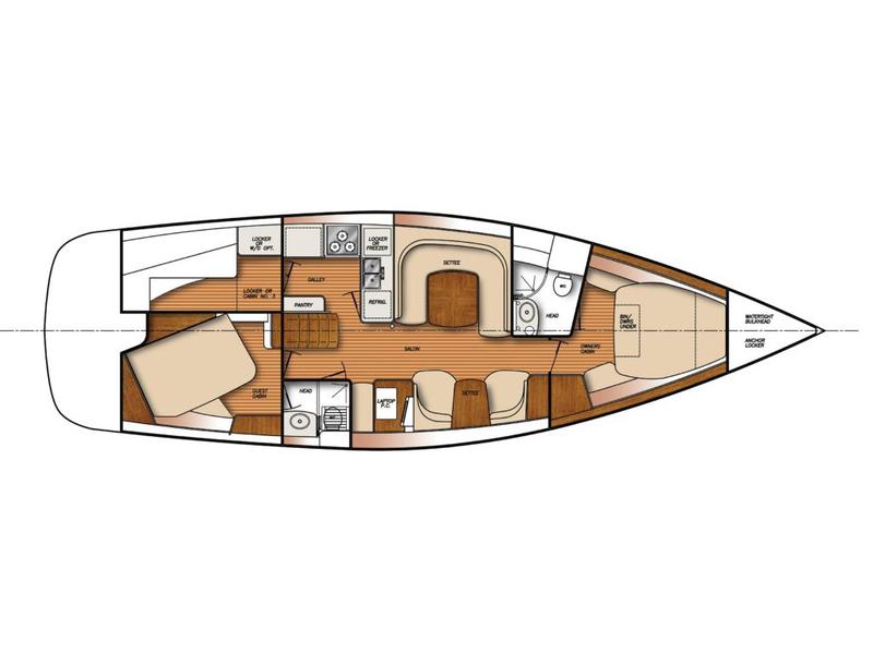 Book yachts online - sailboat - Catalina 45 - Serenity - rent