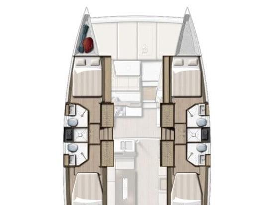 Book yachts online - catamaran - Bali 4.2 - Zephyr - rent