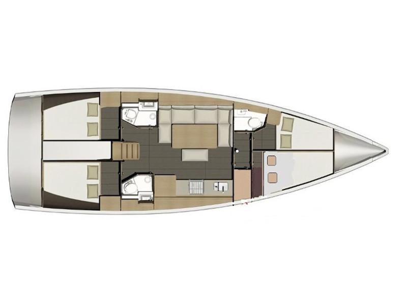 Book yachts online - sailboat - Dufour 460 Grand Large - Nora - rent