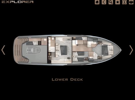 Book yachts online - motorboat - Explorer 62 Fly - Blue Moon - rent