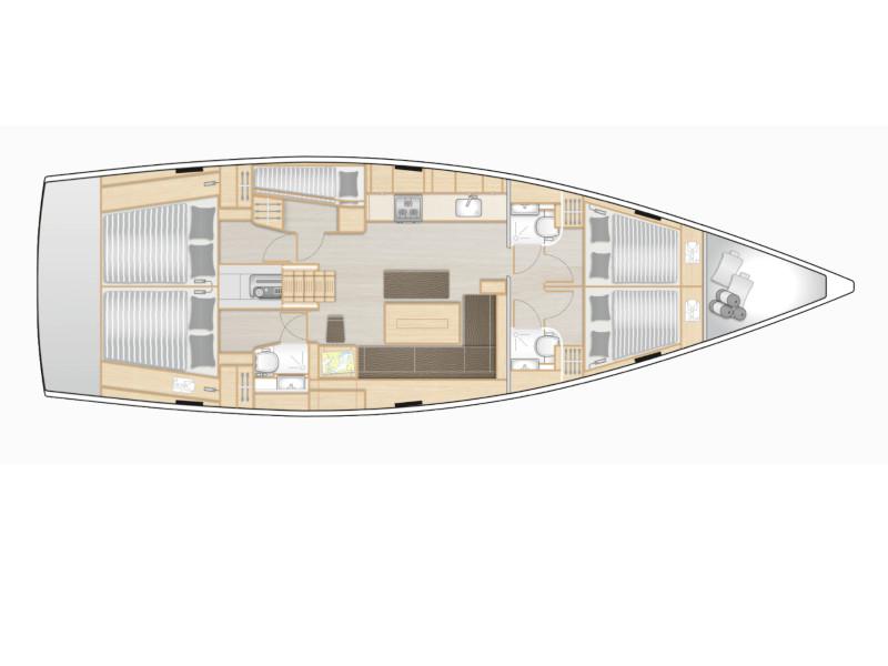 Book yachts online - sailboat - Hanse 508 - Infinity of Happiness - rent