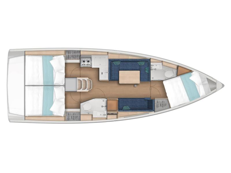 Book yachts online - sailboat - Sun Odyssey 380 - Ocean Breeze - rent