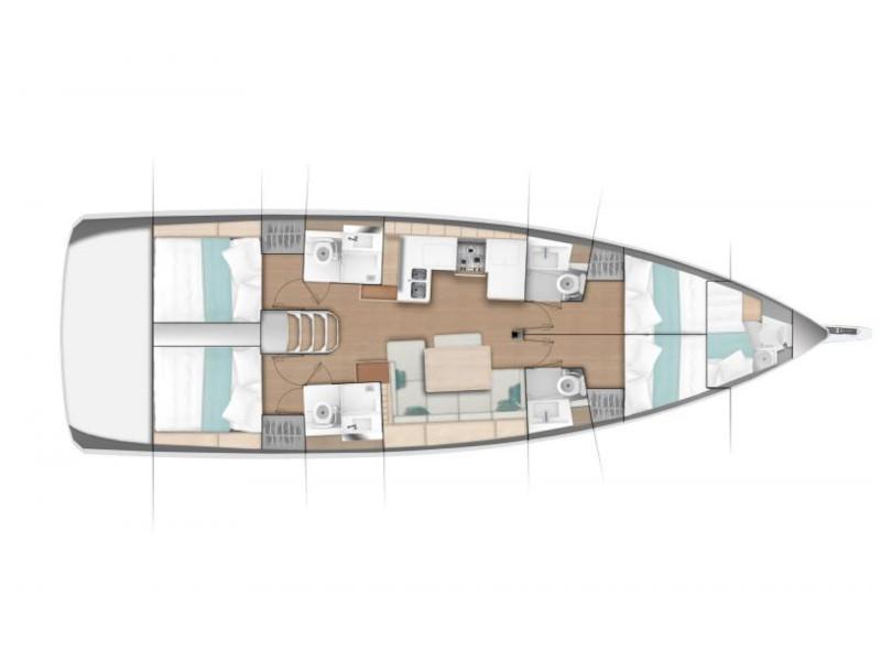 Book yachts online - sailboat - Sun Odyssey 490 - Porto Fino - rent