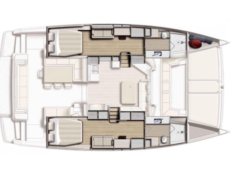 Book yachts online - catamaran - Bali 4.5 Fly - Sadalbari - rent